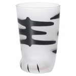 酒杯玻璃杯品配件 日本ADERIA 石塚硝子 貓腳杯 母貓老虎紋 330ml (6047)