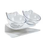 飲食用具 寵物護頸脊糧食碗 透明雙碗