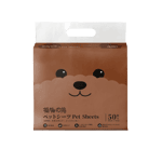 植物之芯 狗尿墊 狗尿片 植物之芯 Pet Sheets 寵物尿墊 狗尿墊 狗尿片 5 層加厚配方 (貴婦) [60x45cm 50枚] (003217)