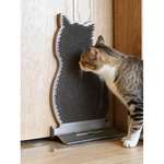 【Petio 木貓砂 換購品】貓貓舒爽不求人 用具嚴選 按摩牆角梳毛器 貓型 (顏色隨機)