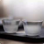 【龜泉 龜泉 清酒 換購品】日式清酒杯 簡約雲霧玻璃小酒杯 一個入