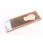 【Petio 木貓砂 換購品】HelloDOG 玩具嚴選 瓦楞紙貓抓板 長方形老鼠或魚造型 小號 (37x12x2cm)