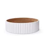 【Petio 木貓砂 換購品】瓦楞紙貓抓板 玩具嚴選 時空羅盤貓窩 白色 L碼 (YC01-01-8248-02)