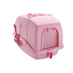 貓砂盆 全封閉式防濺除臭貓砂盆 豆腐貓砂 適用 粉紅色