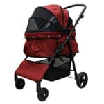 寵物車 日本COCOHEART 四輪寵物車 大號 耐重30kg (深紅) TBS