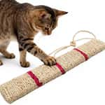 【Petio 木貓砂 換購品】HelloDOG 玩具嚴選 劍麻長方形貓抓板 3行間