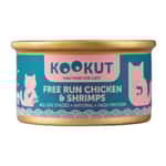 KOOKUT 貓罐頭 KOOKUT 貓罐頭 天然放養雞鮮蝦 70g (WCKUCW1008310)