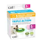 飲食用具 Hagen希勤 過濾替換裝 Catit系列 三重過濾款 圓形 5件 (C43746)