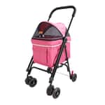 寵物車 IBIYAYA 寵物車 心機小寵物推車 花瓣粉 (IBI-FS1732R)