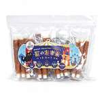 【Hello DOG 狗尿墊 換購品】寵之遊樂園 狗零食 訓犬小食 風乾雞肉繞牛皮卷 大包裝 1袋8包