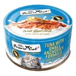 Fussie Cat 貓罐頭 Fussie Cat 貓罐頭 主食罐 極品吞拿魚 + 小鯷魚 Tuna with Small Anchovies Formula in Goat Milk Gravy 70g (FUM-SLC)