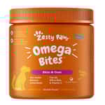 皮膚毛髮護理 清潔美容用品 Zesty Paws 皮毛護理 奧米加咀嚼軟粒 OMEGA BITES CHICKEN 90CT JAR (003268)