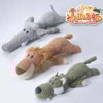 【Victor Victor 狗糧 換購品】HelloDOG 玩具嚴選 咇咇發聲狗玩具 獅子大象野狼 1件 (隨機款)