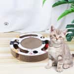 【Petio 木貓砂 換購品】HelloDOG 玩具嚴選 磨爪器逗貓玩具 掏球型瓦楞紙貓抓板