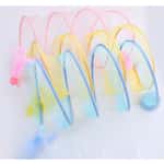 【Petio 木貓砂 換購品】HelloDOG 玩具嚴選 貓玩具 可折疊S型貓隧道 1個 (顏色隨機)