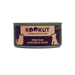 KOOKUT 貓罐頭 KOOKUT 貓狗罐頭 100% 天然 放養雞及鴨 150g (WCKUFA101729) (貓狗共用)
