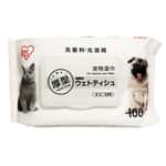 皮膚毛髮護理 清潔美容用品 IRIS 貓狗寵物濕紙巾 日常護理 除蟎除耳垢去淚痕 100片 (白色)
