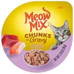 Meow Mix Meow Mix 杯装濕糧 角切肉汁 吞拿魚+蟹 78g (MM-86)