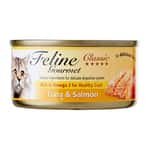 Feline Gourmet 貓罐頭 Feline Gourmet 貓罐頭去毛球配方 吞拿魚及三文魚 80g (FG80-5)