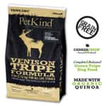 PetKind 狗糧 PetKind 無穀物狗糧 高齡犬 鹿+牛草胃 保健低脂配方 25lb (1-740)