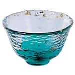 清酒杯品配件 日本清酒杯 津輕びいどろ 箔金 F-7947​​2