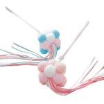 【CATS BEST 木貓砂 換購品】HelloDOG 玩具嚴選 仙女流蘇鈴鐺逗貓棒 (顏色隨機)