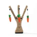 【Petio 木貓砂 換購品】HelloDOG 玩具嚴選 貓抓柱 劍麻樹杈紅蘿蔔