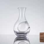 【龜泉 龜泉 清酒 換購品】日式凹洞冰酒瓶 透明凹洞 400ml