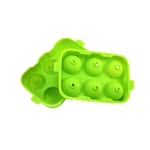 【龜泉 龜泉 清酒 換購品】超大粒圓形矽膠冰球模 六格 (顏色隨機)