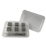 【龜泉 龜泉 清酒 換購品】不銹鋼冰酒石連冰夾套裝 六粒裝