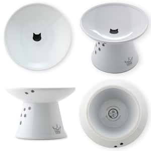 日本猫壱 necoichi ペット 陶瓷高腳寵物淺口小型點心碗 (貓犬用) DC-0712-SC01 (圖片3)