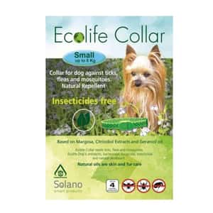 狗狗日常用品 Ecolife Collar 小型犬用天然驅蚤頸帶 藍色 (EC099B)