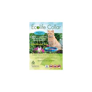 貓咪保健用品推薦：Ecolife Collar 貓用天然驅蚤頸帶 白色 (EC202)