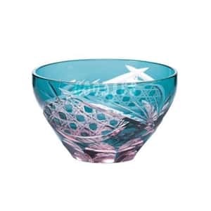 清酒杯品配件 日本清酒杯 東洋佐佐木 彩花切子酒杯 綠 90ml HG240-24GR