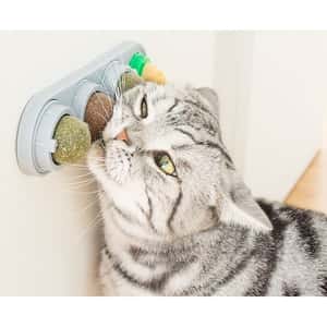 舔舔球 貓玩具 貓咪自嗨貓薄荷旋轉球 一套四顆(顏色隨機) (圖片3)