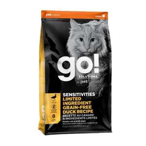 GO! SOLUTIONS 貓糧 貓乾糧推薦：GO! SOLUTIONS 貓糧 低敏美毛系列 鴨肉 16lb (1303146T)