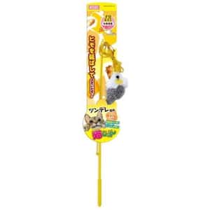 逗貓棒 貓玩具 日本MARUKAN 老鼠逗貓棒 灰白