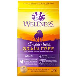 WELLNESS Core 狗糧推薦：WELLNESS 狗糧 無穀物 GRAIN FREE 成犬配方 雞肉 4lb (89130)