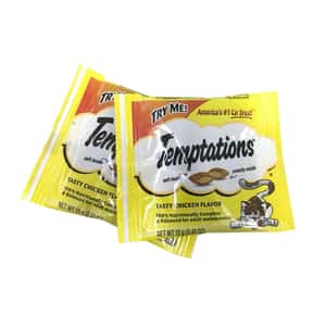 Friskies 貓零食 Temptations 雞肉味防牙石貓零食禮品包 (黃) (10225297)