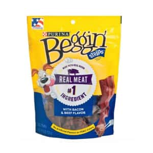 Beggin Strips 狗零食 Beggin Strips 牛肉味煙肉片 6oz 藍色 (12457949)