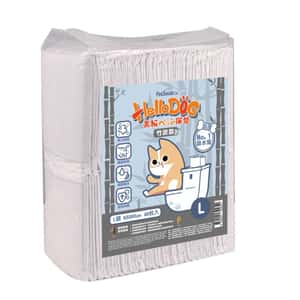 HelloDOG 狗尿墊 狗尿片 HelloDOG 竹炭加厚强力吸濕 寵物尿墊 狗尿墊 狗尿片 [60x60 L碼 40枚]
