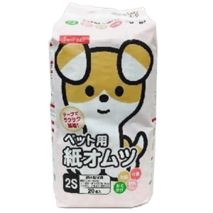 Inuneru 狗尿墊 狗尿片 日本Inuneru 狗狗魔術貼尿墊尿片紙尿褲 IN‐101 M碼 18枚 (粉紅)