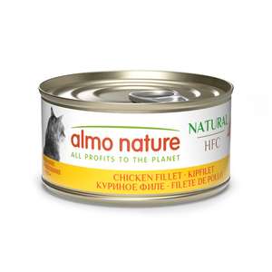 Almo Nature 貓罐頭 貓濕糧推薦：Almo Nature HFC 貓罐頭 天然系列 雞柳 70g (9016)