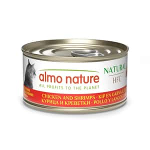 Almo Nature 貓罐頭 Almo Nature HFC 貓罐頭 天然系列 雞肉+鮮蝦 70g (9024)