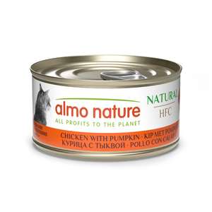 Almo Nature 貓罐頭 貓濕糧推薦：Almo Nature HFC 貓罐頭 天然系列 雞肉+南瓜 70g (9034)