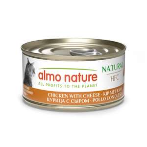 Almo Nature 貓罐頭 貓濕糧推薦：Almo Nature HFC 貓罐頭 天然系列 雞肉+芝士 70g (9083)