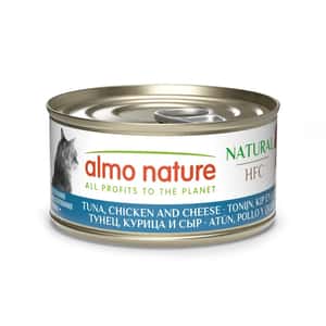 Almo Nature 貓罐頭 Almo Nature HFC 貓罐頭 天然系列 吞拿魚+雞肉+芝士 70g (9080)