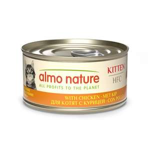 Almo Nature 貓罐頭 貓濕糧推薦：Almo Nature HFC 幼貓罐頭 天然系列 雞肉 70g (9105)