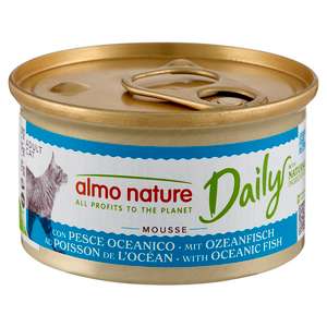 Almo Nature 貓罐頭 貓濕糧推薦：Almo Nature Daily Mousse 成貓罐頭 慕絲主食系列 深海魚肉 85g (152)