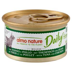 Almo Nature 貓罐頭 貓濕糧推薦：Almo Nature Daily Mousse 成貓罐頭 慕絲主食系列 吞拿魚+雞肉 85g (148)